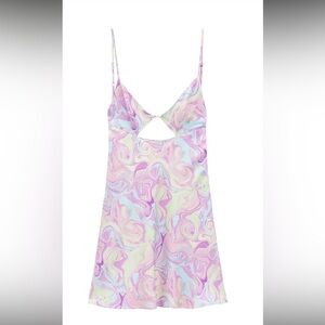 Zara Pink and purple mini with Delicate Cutout